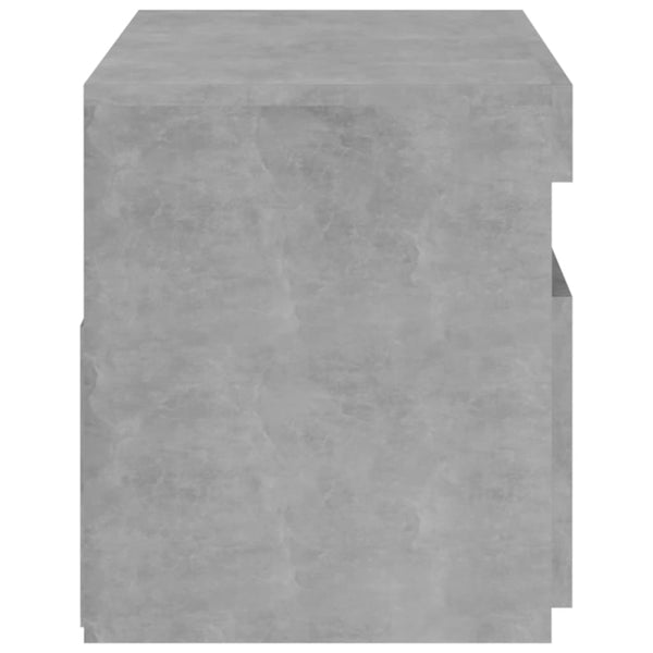 Meuble TV vidaXL avec lumières LED gris béton 75x35x40 cm