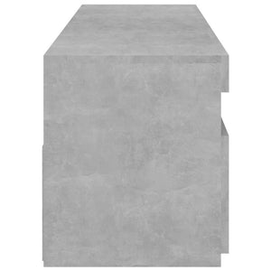 TV-Schränke mit LED Betongrau 75x35x40cm, 2er Set