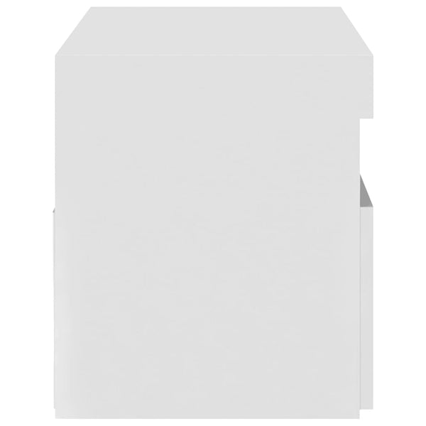 TV-Schrank Weiß Hochglanz mit LED 75cm