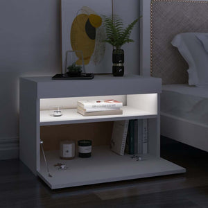 TV-Schrank Weiß mit LED 60x35x40 cm
