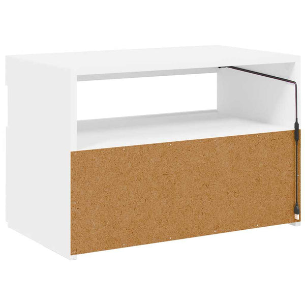 TV-Schrank Weiß mit LED 60x35x40 cm
