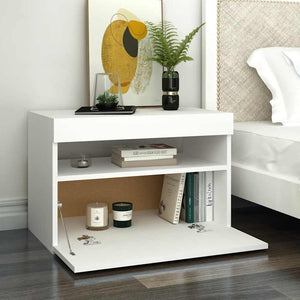 TV-Schrank Weiß mit LED 60x35x40 cm