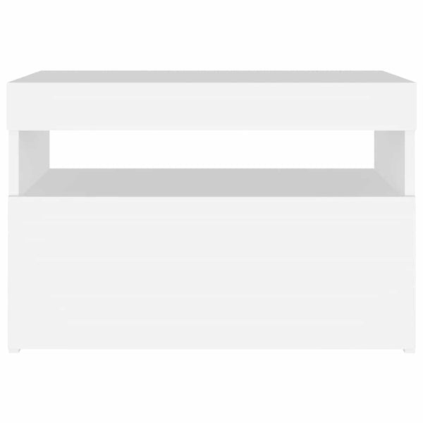 TV-Schrank Weiß mit LED 60x35x40 cm