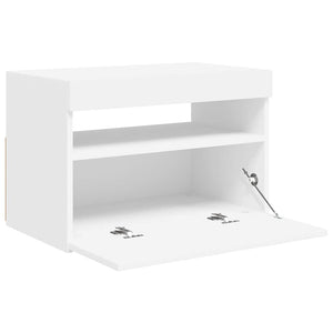 TV-Schrank Weiß mit LED 60x35x40 cm