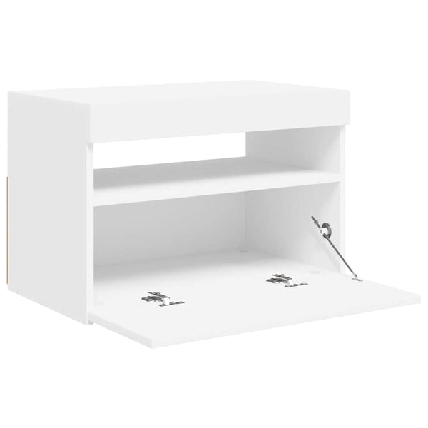 TV-Schrank Weiß mit LED 60x35x40 cm