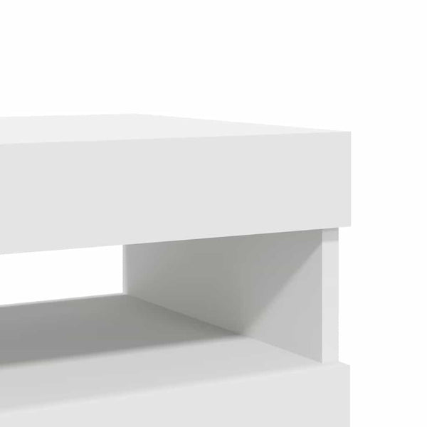 TV-Schränke mit LED, 2er Set, Weiß