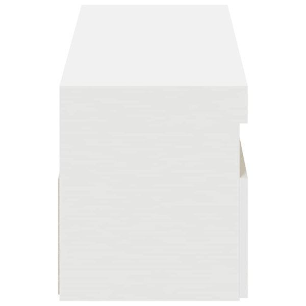 TV-Schränke mit LED, 2er Set, Weiß