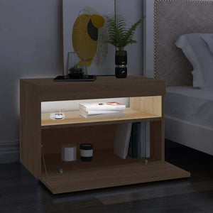 TV-Schrank Sonoma-Eiche mit LED 60cm