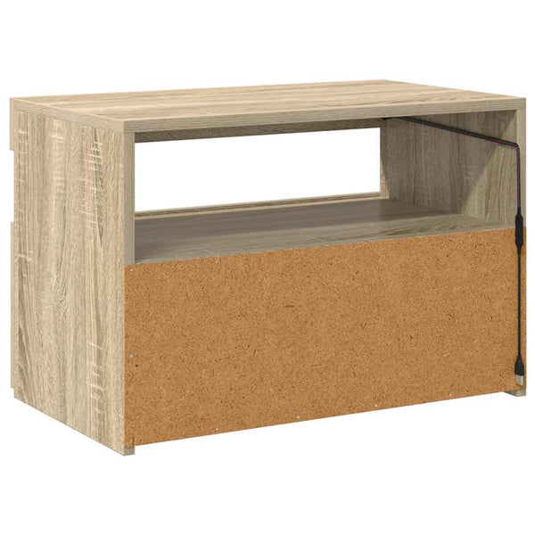 TV-Schrank Sonoma-Eiche mit LED 60cm