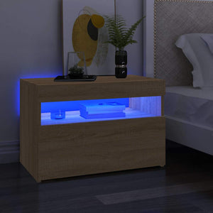 TV-Schrank Sonoma-Eiche mit LED 60cm