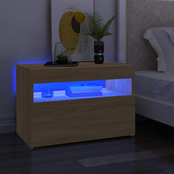 TV-Schrank Sonoma-Eiche mit LED 60cm