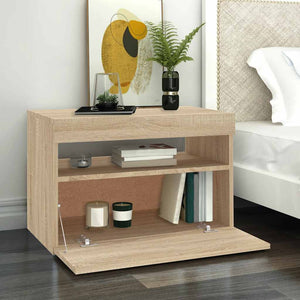 TV-Schrank Sonoma-Eiche mit LED 60cm
