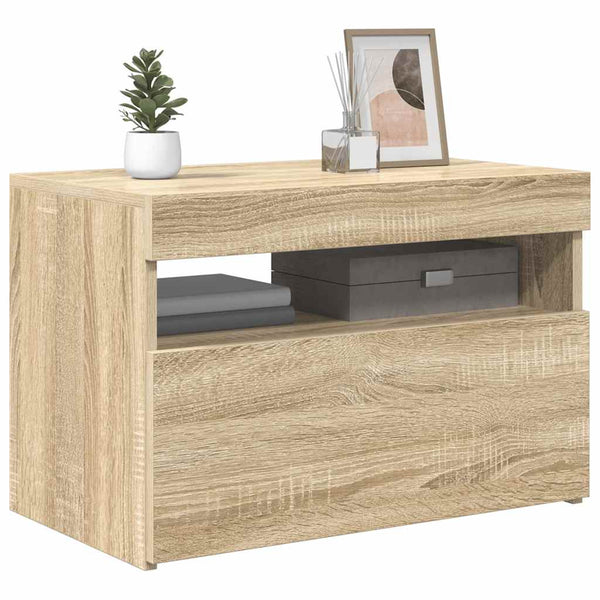 TV-Schrank Sonoma-Eiche mit LED 60cm