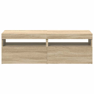 TV-Schränke mit LED Sonoma Eiche 60x35x40 cm, 2er-Set