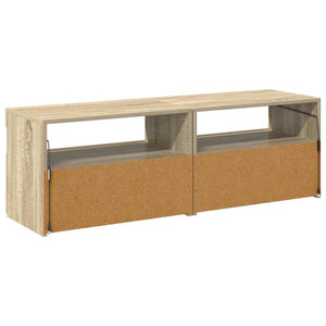 TV-Schränke mit LED Sonoma Eiche 60x35x40 cm, 2er-Set