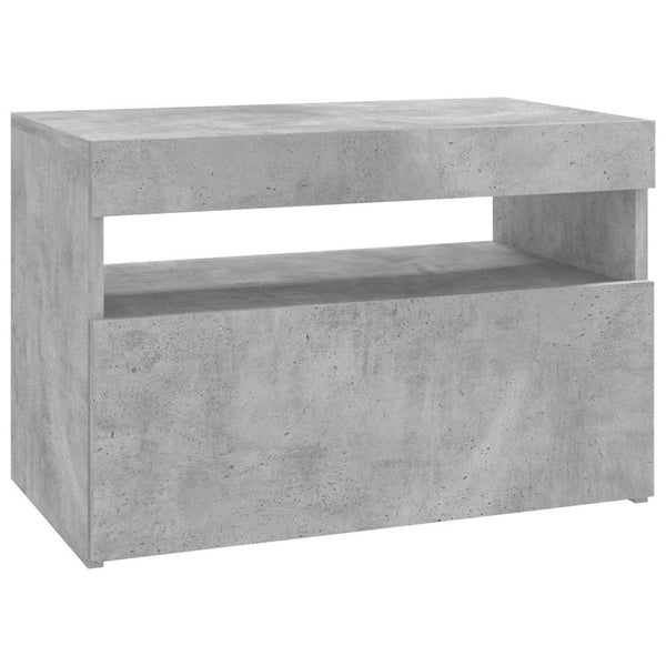 TV-Schrank Betongrau mit LED 60x35x40 cm