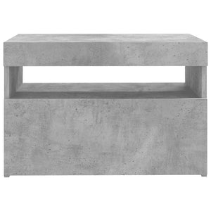 TV-Schrank Betongrau mit LED 60x35x40 cm