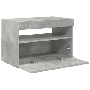 TV-Schrank Betongrau mit LED 60x35x40 cm