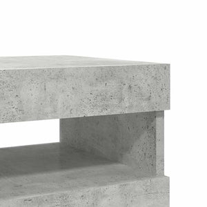 TV-Schränke mit LED, Betongrau, 2er-Set