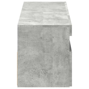 TV-Schränke mit LED, Betongrau, 2er-Set
