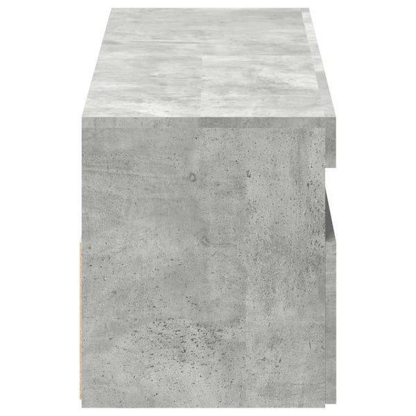 TV-Schränke mit LED, Betongrau, 2er-Set