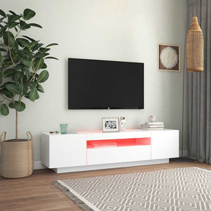 TV-Schrank mit LED Weiß 160cm