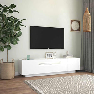 TV-Schrank mit LED Weiß 160cm