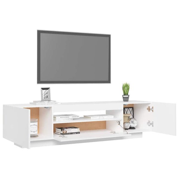 TV-Schrank mit LED Weiß 160cm