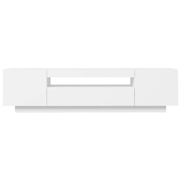 TV-Schrank mit LED Weiß 160cm
