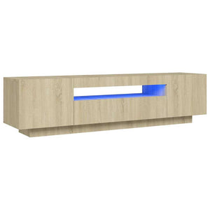 TV-Schrank Sonoma Eiche mit LED 160 cm