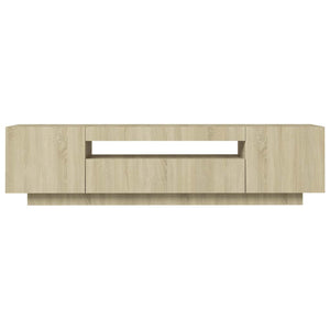 TV-Schrank Sonoma Eiche mit LED 160 cm