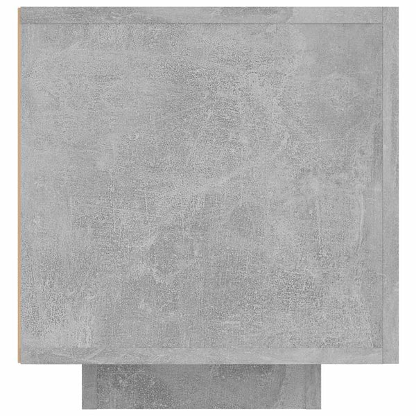 TV-Schrank Betongrau mit LED 160 cm