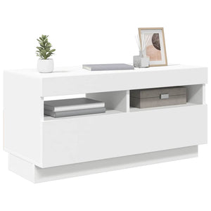TV-Schrank Weiß mit LED 80cm