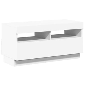 TV-Schrank Weiß mit LED 80cm