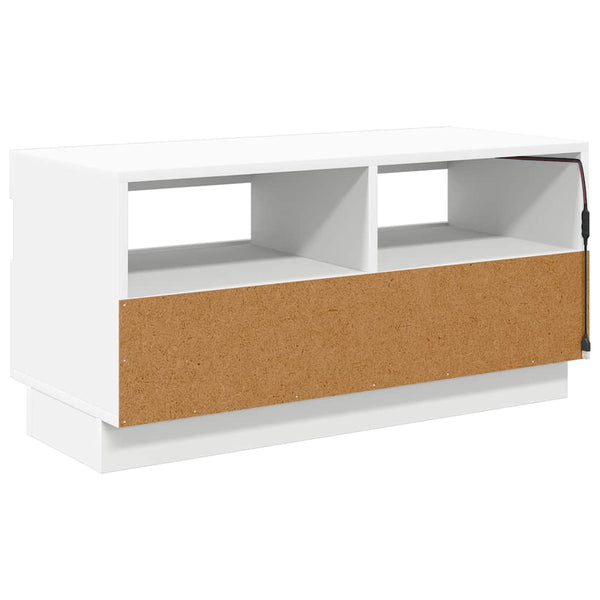TV-Schrank Weiß mit LED 80cm