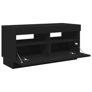 TV-Schrank Schwarz mit LED 80cm