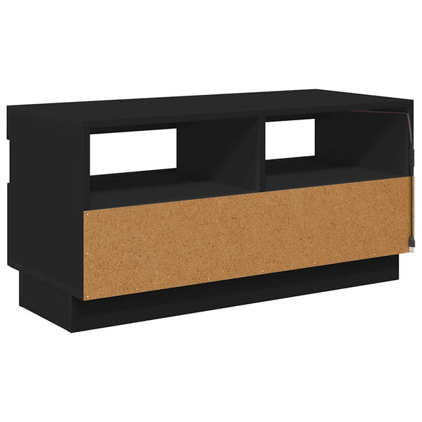 TV-Schrank Schwarz mit LED 80cm