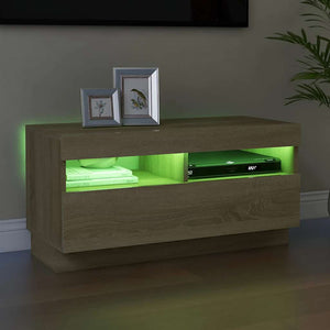 TV-Schrank Sonoma-Eiche mit LED 80cm