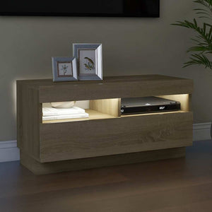 TV-Schrank Sonoma-Eiche mit LED 80cm