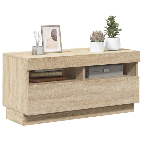 TV-Schrank Sonoma-Eiche mit LED 80cm