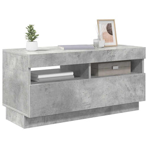 TV-Schrank Betongrau mit LED 80cm