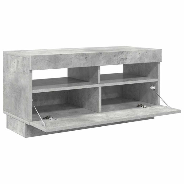 TV-Schrank Betongrau mit LED 80cm