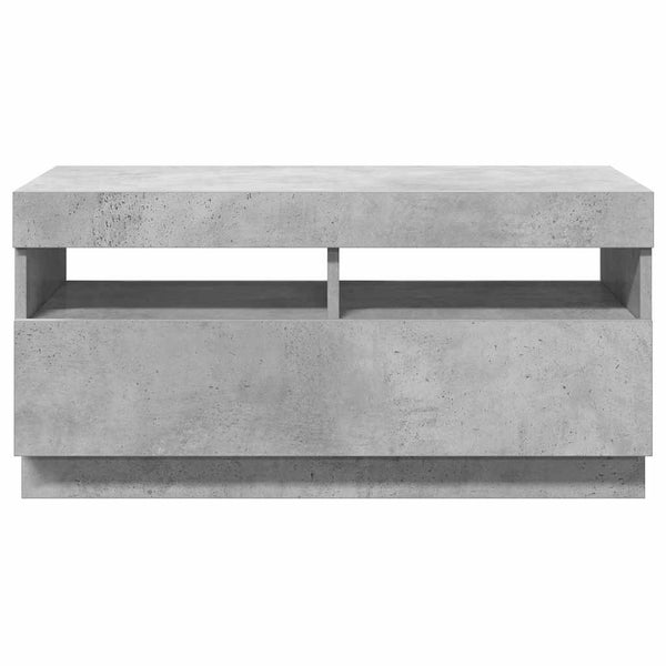 TV-Schrank Betongrau mit LED 80cm