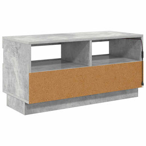 TV-Schrank Betongrau mit LED 80cm