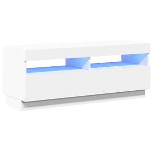 TV-Schrank mit LED Weiß 100 cm