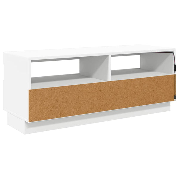 TV-Schrank mit LED Weiß 100 cm
