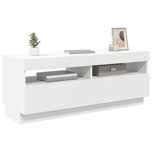 TV-Schrank mit LED Weiß 100 cm