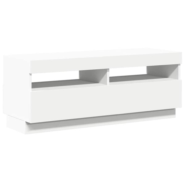 TV-Schrank mit LED Weiß 100 cm