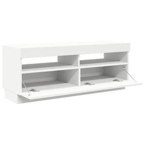 TV-Schrank mit LED Weiß 100 cm