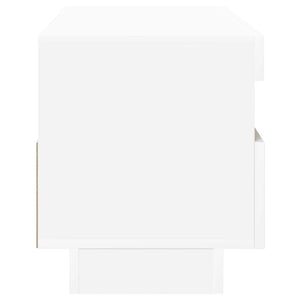 TV-Schrank mit LED Weiß 100 cm